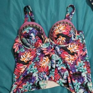 Swimsuits For All Tankini Top with Underwire